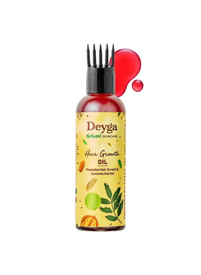 Deyga Hair Growth Oil (100ml) | Promotes Hair Growth & Reduces Hair Fall | Repairs Damage | With Hibiscus, Rosemary & Bhringaraj - Image 1